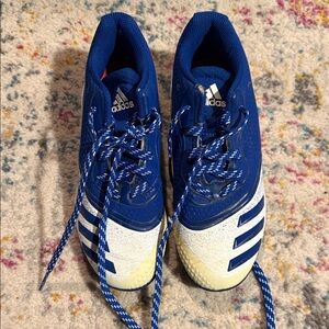 Adidas Kids Cleats Sneakers in Blue and White